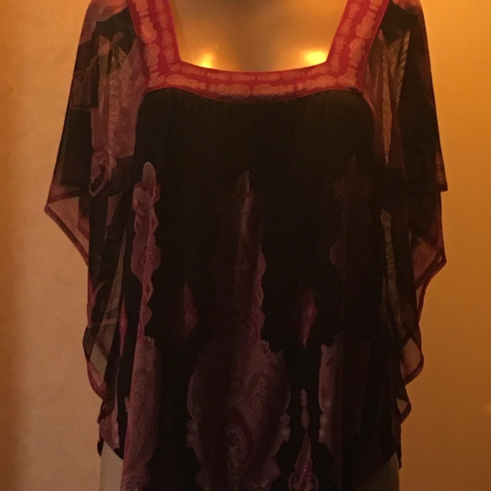 Red Print Top